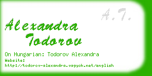 alexandra todorov business card